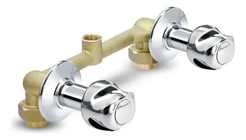 Llave Para Duchas Doble Bronce