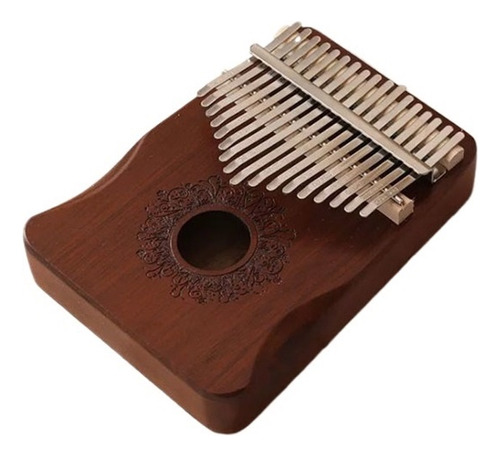 Piano De Polegar Kalimba K17m Mbira Mogno De 17 Teclas Gecko