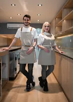 Comprar Delantal Jean Gabardina Para Cafetería Pastelería Panadería