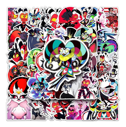 Set 50 Pz Stikers Helluva Boss Loona Moxxie Blitzo Stolas