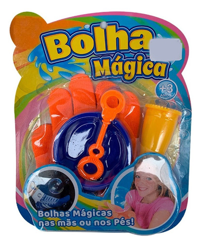 Brinquedo Kit Para Fazer Bolha De Sabao Com Luvinha Toyng Cor Colorido