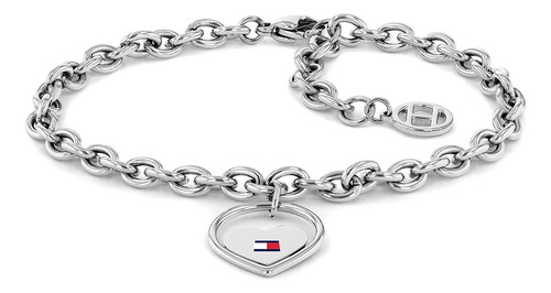 Pulsera De Cadena De Corazón Tommy Hilfiger Plata 2780553