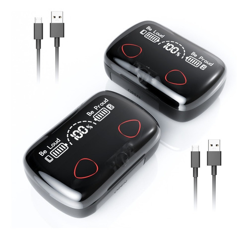 2 Pcs Audífonos In-ear Gamer Bluetooth Duradero M Serie 10
