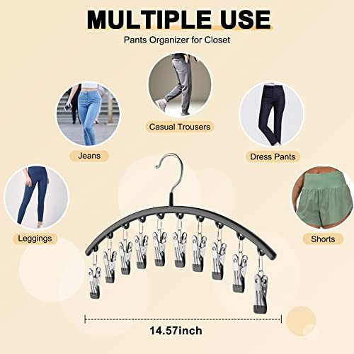 V A Closet Leotard Hanger Yoga Pants Hanger 2-pack With 10