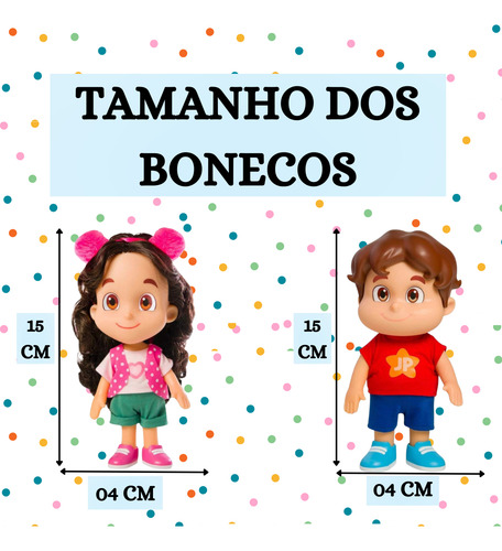 Kit Bonecos 15 Cm Maria Clara E Jp Brinquedo Infantil