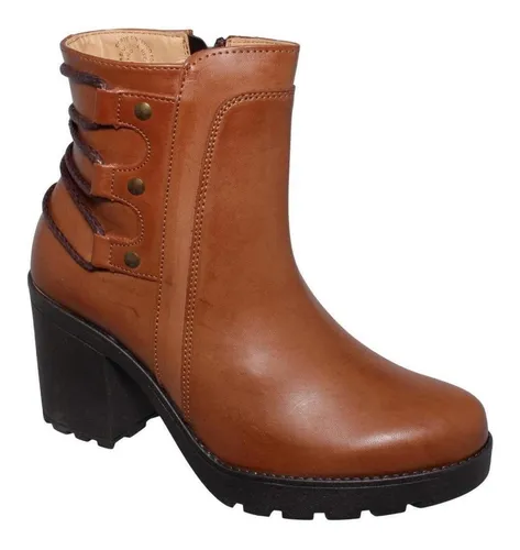 Botin Casual De Dama Estilo 0210te5 Marca Tentacion Acabado