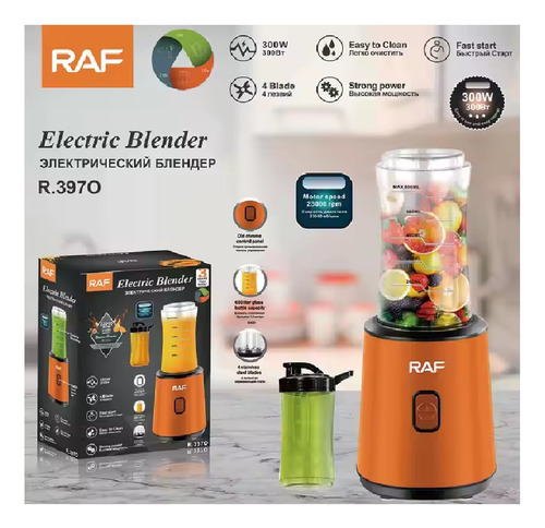 Mini Licuadora Personal Eléctrica 2 En 1 Raf R.397o