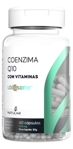 Coenzima Q10 Ubiqsome Com Vitaminas 60 Cápsulas - Natulha