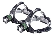 Comprar Pack X2 Linterna Cabeza Led Linternas De Caza Cámping 503 Linterna Negro \u002F Linterna recargable led de cabeza + 2 baterias 18650 - 101384 Luz Blanco