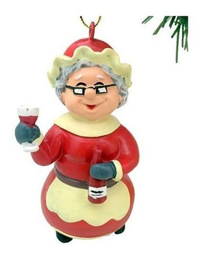 Arbol Buddees Vino Mrs Claus Ornamento De Navidad