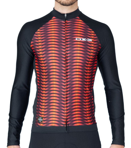 Imagem 2 de 4 de Camisa Dx-3 Ciclismo Masculina Fast Manga Longa