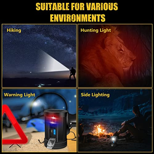Linterna De Foco 90000 Lumenes Recargable Usb/energia Solar