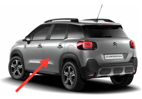 Puerta Trasera Izquierda Citroen C3 Aircross (leer)