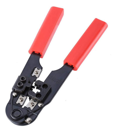 Crimpeadora Rj45 Metalica. Color Rojo