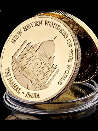 Moneda Colección India,taj Mahal, Siete Maravillas Del Mundo