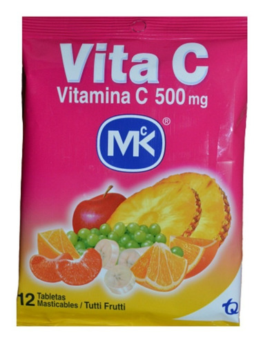 Vitamina C 12 Tabletas 500 Mg Cere - Unidad a $8300