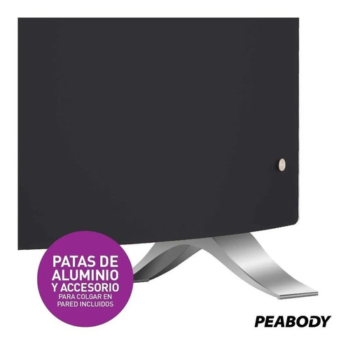 Imagen 2 de 10 de Vitroconvector Calefactor Curvo 2000w Peabody Pe-vqm20 Blanc