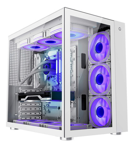 Gabinete Gamemax Lucent White Atx 3-fan