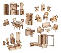 Comprar 44 Muebles Y Accesorios Casita De Muñecas Super Grandes