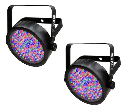 (2) Chauvet Dj Slimpar 56 Led Dmx Slim Par Puede Etapa Pro R