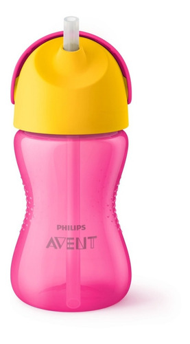 Vaso Antiderrame Pajita 300ml +12 Avent Straw Cup Maternelle