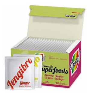 Te Colección Súper Foods Therbal 2 Paq De 20 Sobres C/u