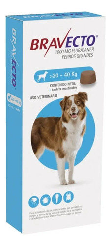 Pack De Antipulgas Para Perros De 20kg A 40kg - Bravecto