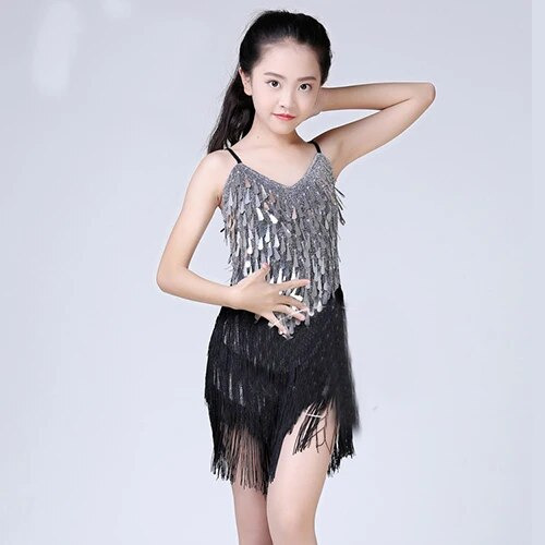 Vestido De Baile Infantil Para Niñas Ballroom Sequdance Comp