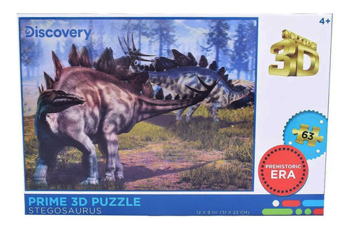 Puzzle X 63 Piezas 3dstegosaurus Jeg P10774 El Gato