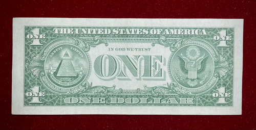 Billete 1 Dólar Estados Unidos 1957 Pick 419ae Sello Azul (Usado)