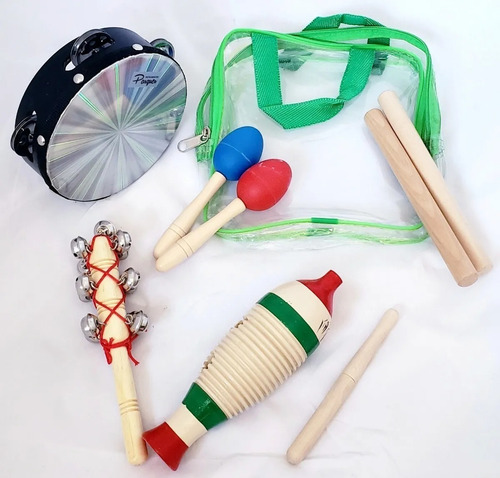 Set De Percusión Infantil 5 Instrumentos