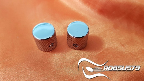 Knobs P/ Guitarra/baixo 02 Unid.  Cromado