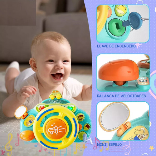 Juguete Volante Interactivo De Simulación Con Sonidos Y Luz