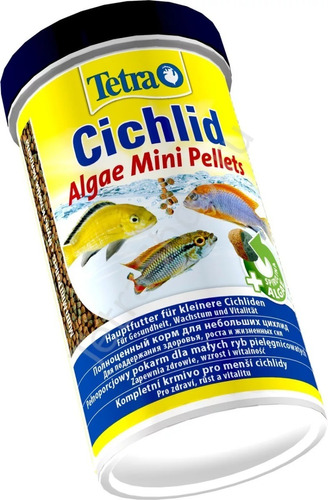 Alimento Tetra Cichlid Algae Mini Pellets 170g C/spirulina 