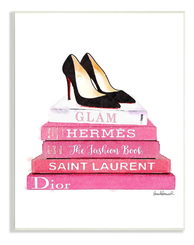 Glam    Books Black Pump Hells  Placa De Pared De Gran ...