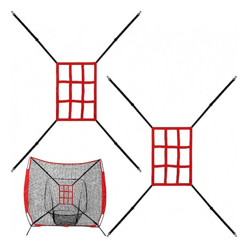 Luz De Red De Bateo Y Pitcheo Para Práctica De Béisbol Y Sof