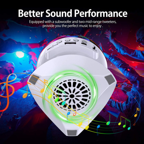 Altavoz De Espectáculo De Luces Para Fiesta En Casa Con Bola