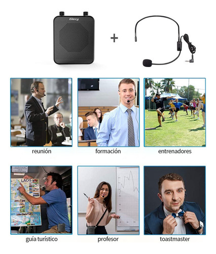 . Amplificador De Voz Portátil Áudio Bluetooth Recarregável