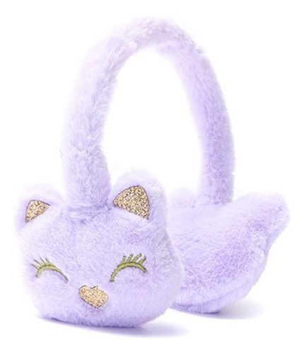 Orejeras Skora Abrigo Infantil Cara Gatito Think Happy 39642 Lila Cara Gatito