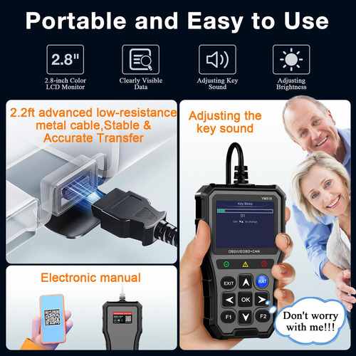Probador De Batería Obd2 Para Auto Con Pantalla A Color