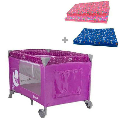 Super Combo  Corral Para Bebe Ebaby  Toldillo + Colchoneta 