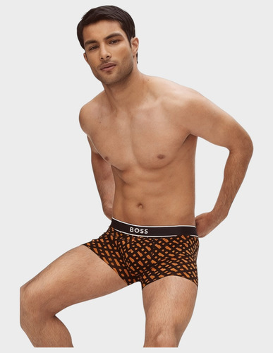 Paquete De Un Boxer Boss Trunk De Algodon Con Diseño
