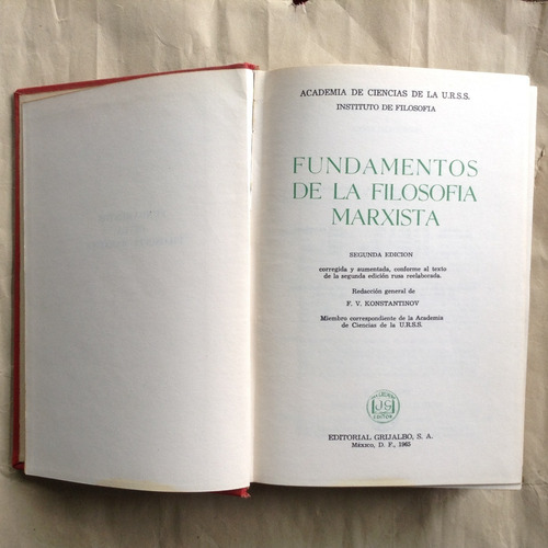 Enciclopedia De Filosofía - Editorial Grijalbo (Usado)