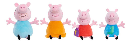 Peppa Pig Family Small Plush Peluched Animals 4-piece Set, J