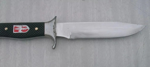 Antiguo Cuchillo Español Flor De Lis Boy Scout Hoja De 14,9 (Usado)