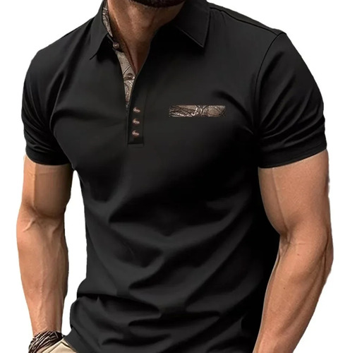 Camiseta Polo De Hombre Con Botones