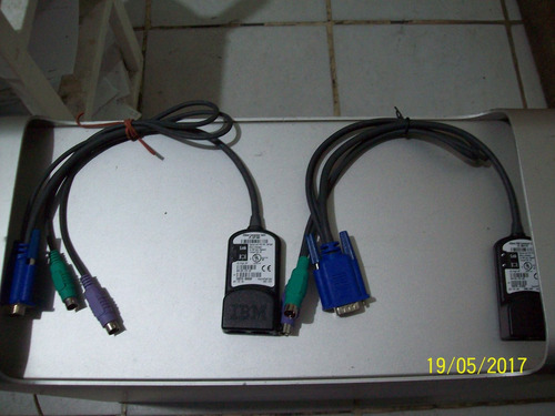 Cable Conversor Ibm 32p1645 (2-r45 Hembra ,vga-mouse-teclado