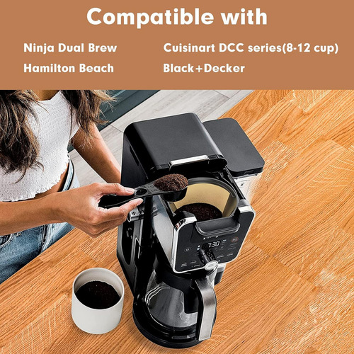 2pc Filtro De Café Reutilizable 12 Taza Para Cuisinart Ninja