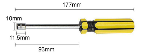 Destornillador Hexagonal Con Llave De Tuerca Hexagonal 6 Mm