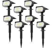 Comprar Focos Solares Para Exteriores, [8 Pack \u002F 57 Led] 2 En 1 Foco